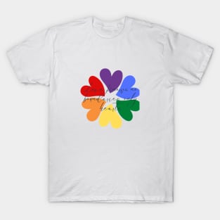 love knows no boundaries only heart T-Shirt